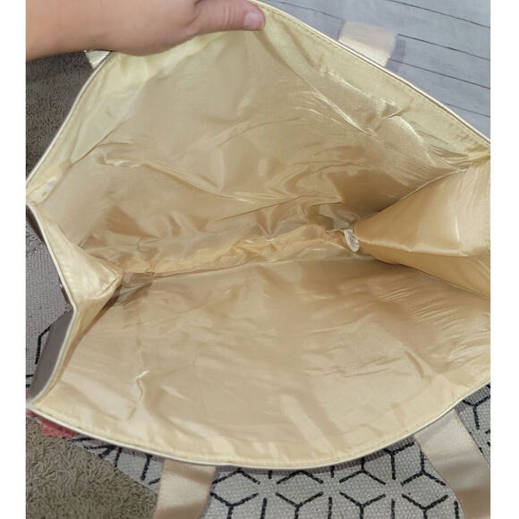 JIMMY CHOO PARFUMS GOLD TOTE BAG W GLITTER HANDLES - Picture 8 of 14